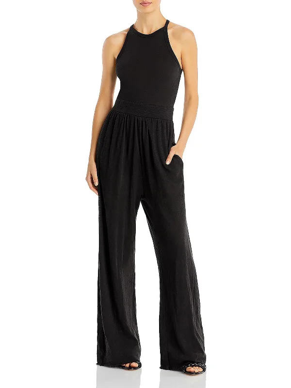 Womens Sleeveless Jersey Jumpsuit