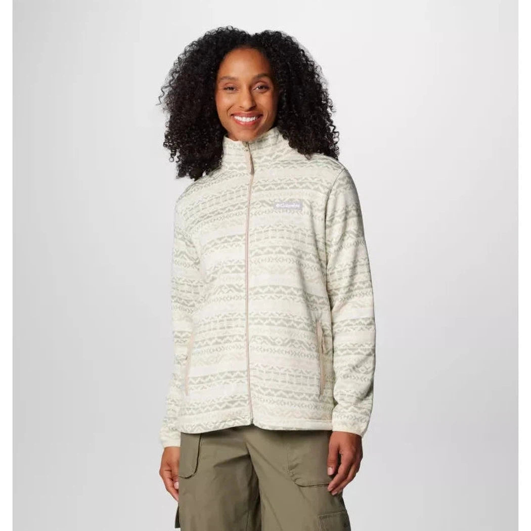 Charming Silhouette Everyday Fashion Columbia Sportswear Women's Sweater Weather Print Full Zip Charming Silhouette Everyday Fashion Columbia Sportswear Women's Sweater Weather Print Full Zip