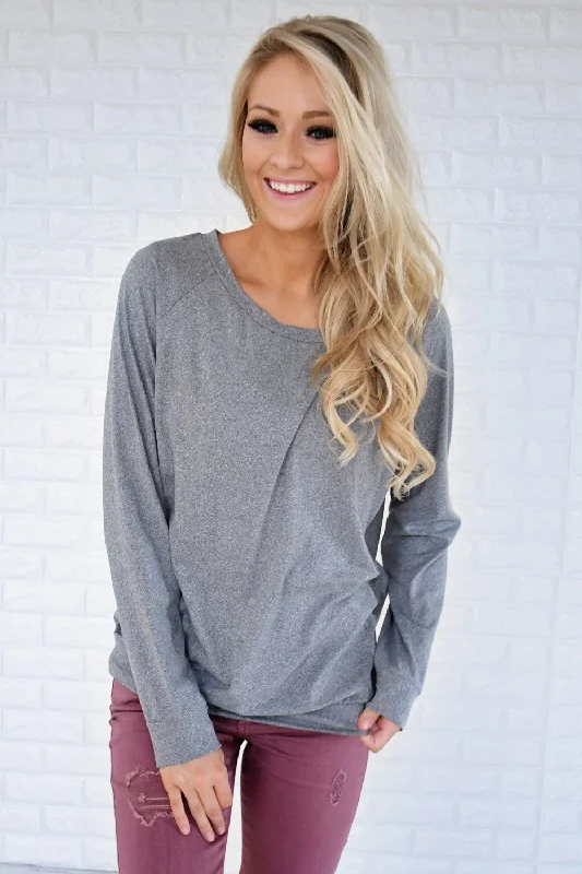 Budget Friendly Just a Crush Sweater ~ Grey