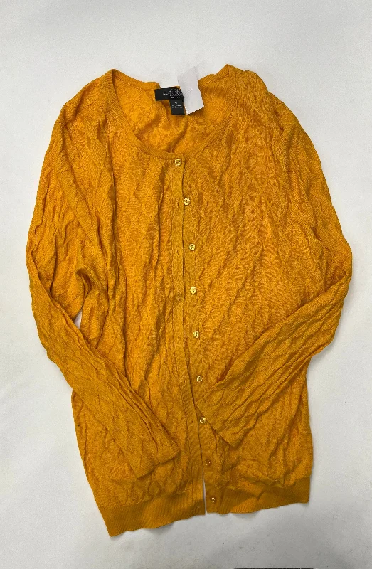 Fashion Sale Mustard Cardigan August Silk, Size 1x