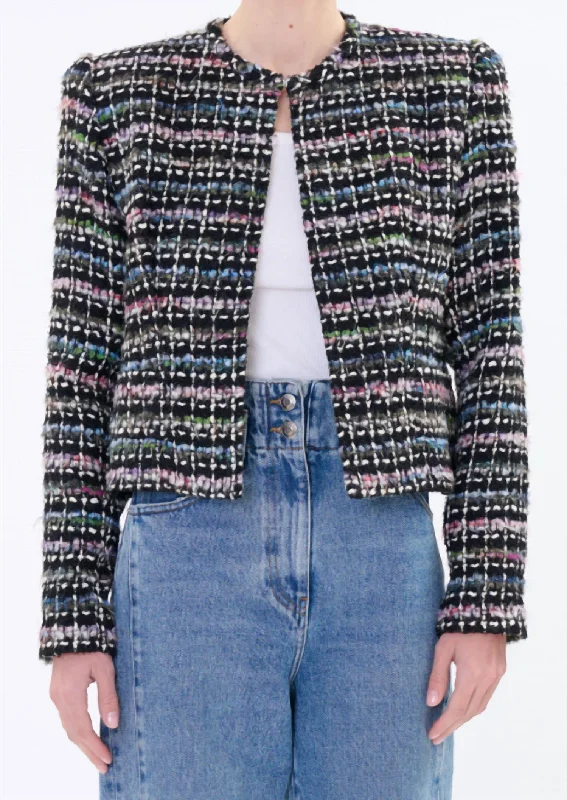 Casual Chic Juane Jacket In Black Multico