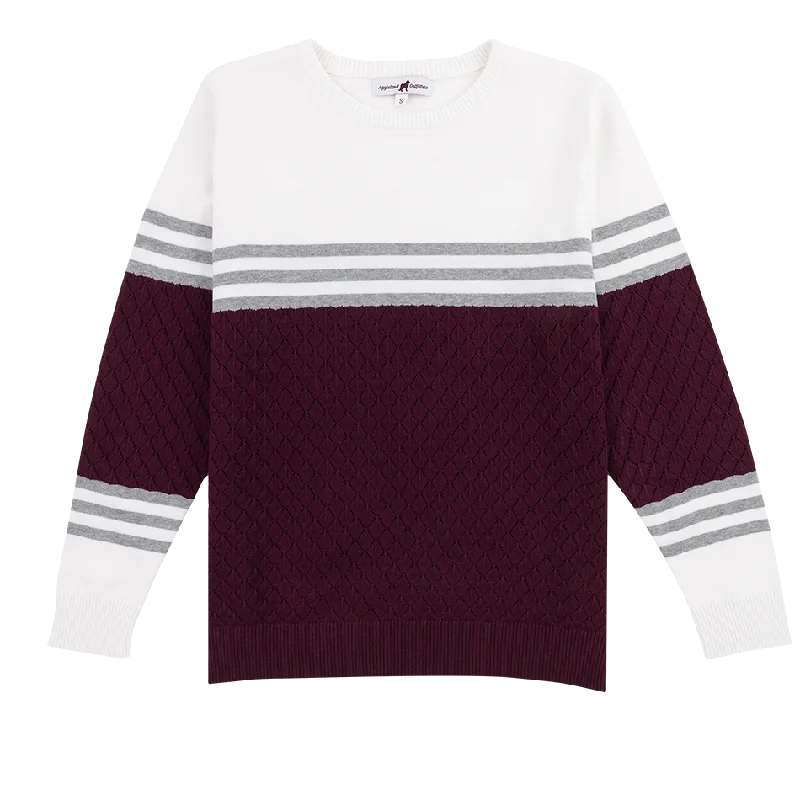 Trend Alert Women's Seasonal Wardrobe Clothing Maroon Livingston Sweater