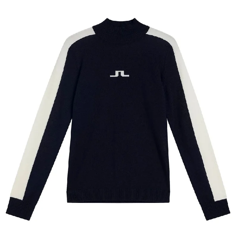 Odd Size Clearance Sale Vintage-Inspired Women's Clothes J.Lindeberg Adeline Knitted Golf Sweater JL Navy - FW23 Women Odd Size Clearance Sale Vintage-Inspired Women's Clothes J.Lindeberg Adeline Knitted Golf Sweater JL Navy - FW23 Women