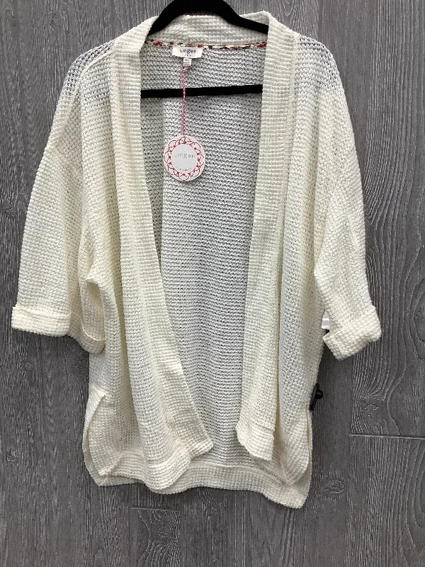 Daily Deals White Cardigan Umgee, Size M
