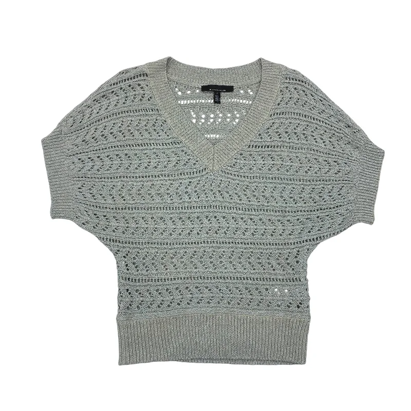 Trend Setting Wardrobe Sweater Ss By White House Black Market In Grey & Silver, Size:M