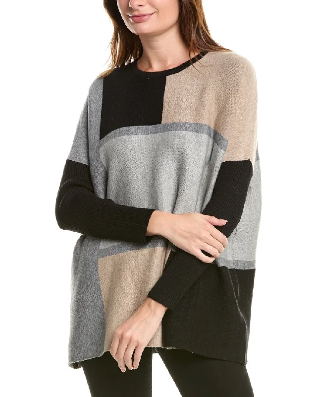 Vibrant Styles Joseph A. Poncho Sweater