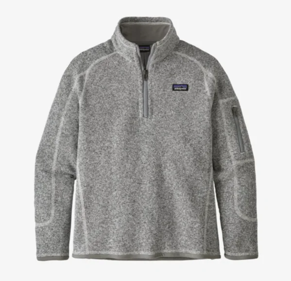 Comfort Meets Fashion Women's Fashion-Forward Apparel Patagonia Girls' Better Sweater® 1/4-Zip Fleece - Birch White Comfort Meets Fashion Women's Fashion-Forward Apparel Patagonia Girls' Better Sweater® 1/4-Zip Fleece - Birch White