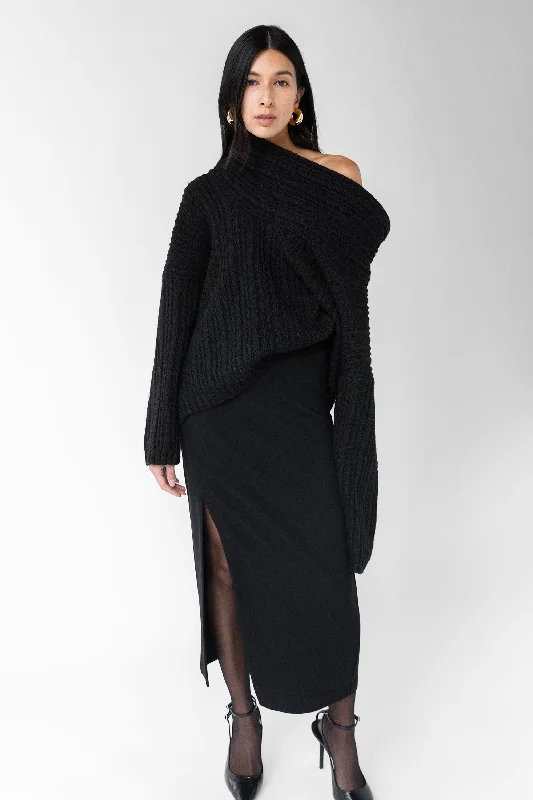 Holiday Attire Sale Sustainable Fashion Clothing For Women OVERSIZED SLOUCHY OFF THE SHOULDER SWEATER Holiday Attire Sale Sustainable Fashion Clothing For Women OVERSIZED SLOUCHY OFF THE SHOULDER SWEATER
