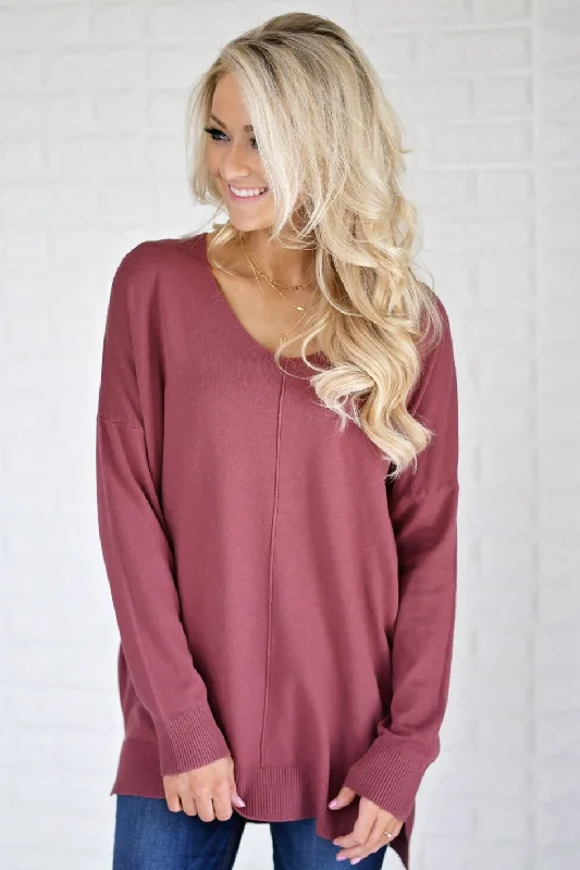 Fashion Sale Hold On To Me Sweater ~ Burnt Sienna
