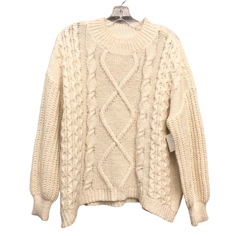 Wardrobe Refresh Sweater By So In White, Size:L