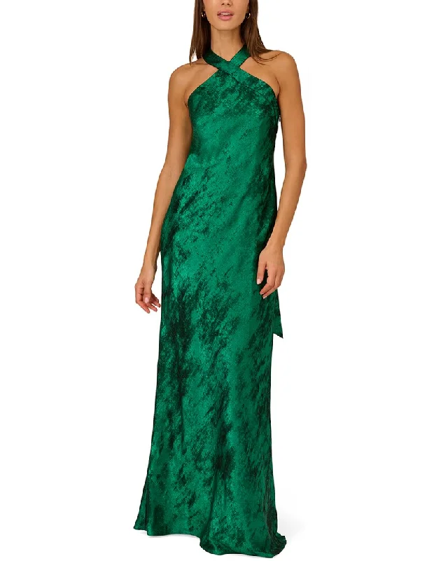 Aidan Mattox Halter Mermaid Gown