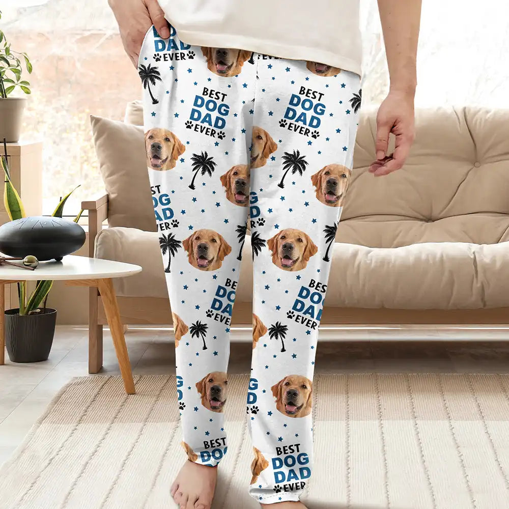 Custom Photo Best Pet Dad Pet Mom Ever - Personalized Pajama Pants