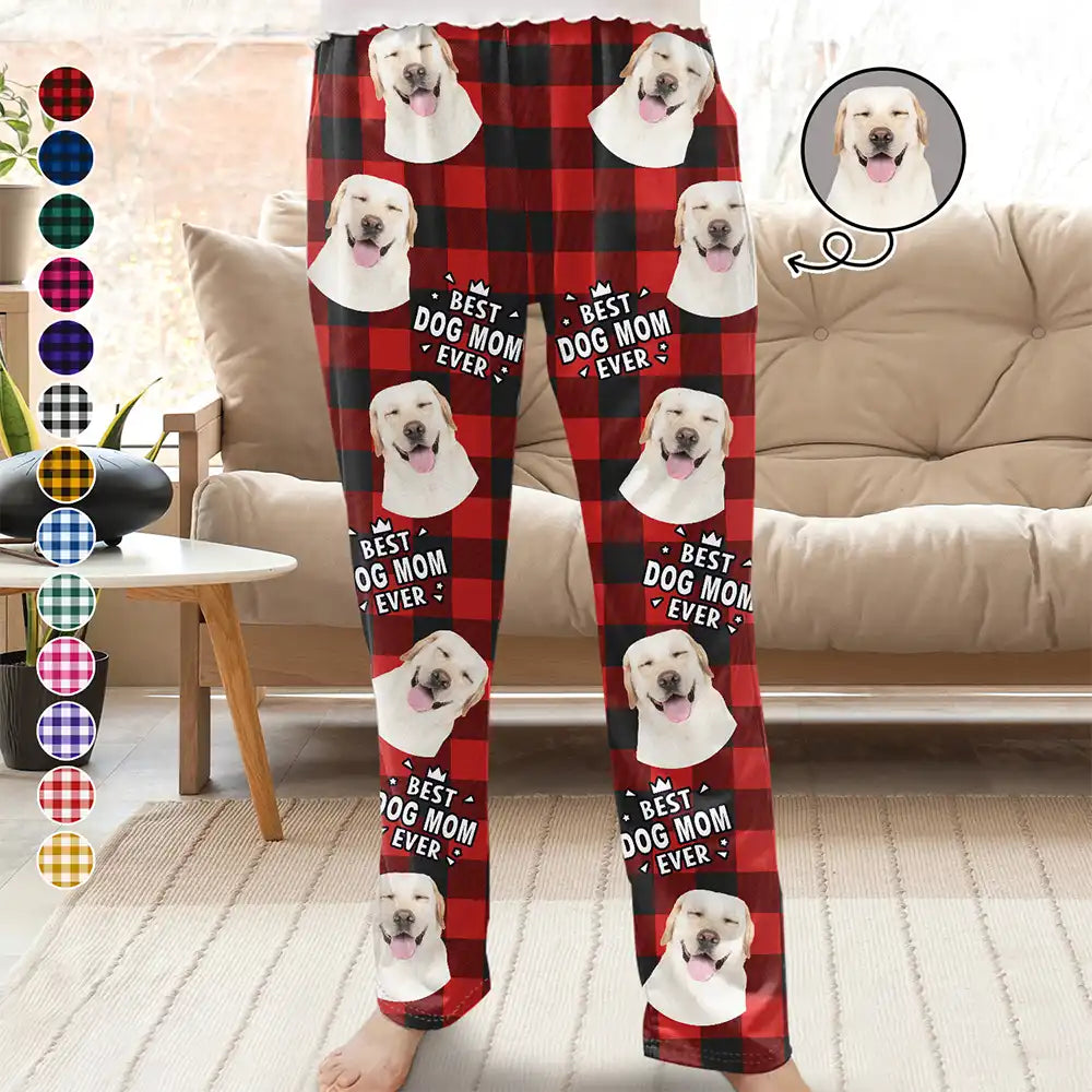 Custom Photo Pet Lovers Face Cut - Personalized Pajama Pants