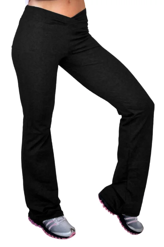 One Step Ahead COTTON V Front Straight Leg Pant 360