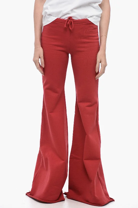 Vetements Flared Joggers Row-Cut Hem