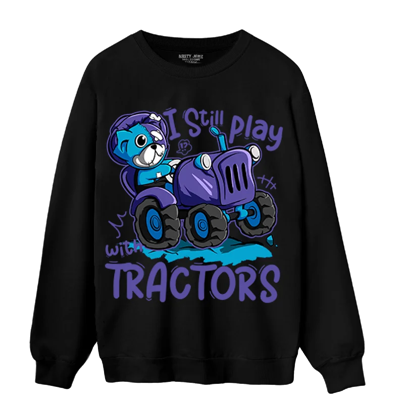 Comfortable Unisex Streetwear Durable Fashion Picks NastyJamz Aqua 6s Sweatshirt Match Play With Tractors BER