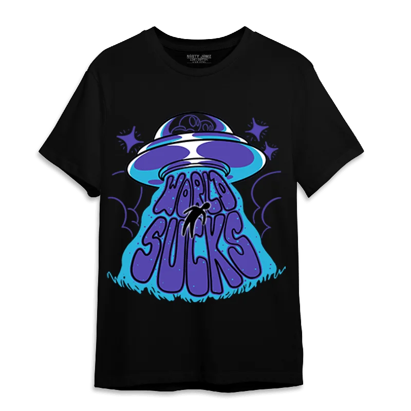 Sleek And Stylish Unisex Outerwear Fashion Deal NastyJamz Aqua 6s T-Shirt Match World Sucks