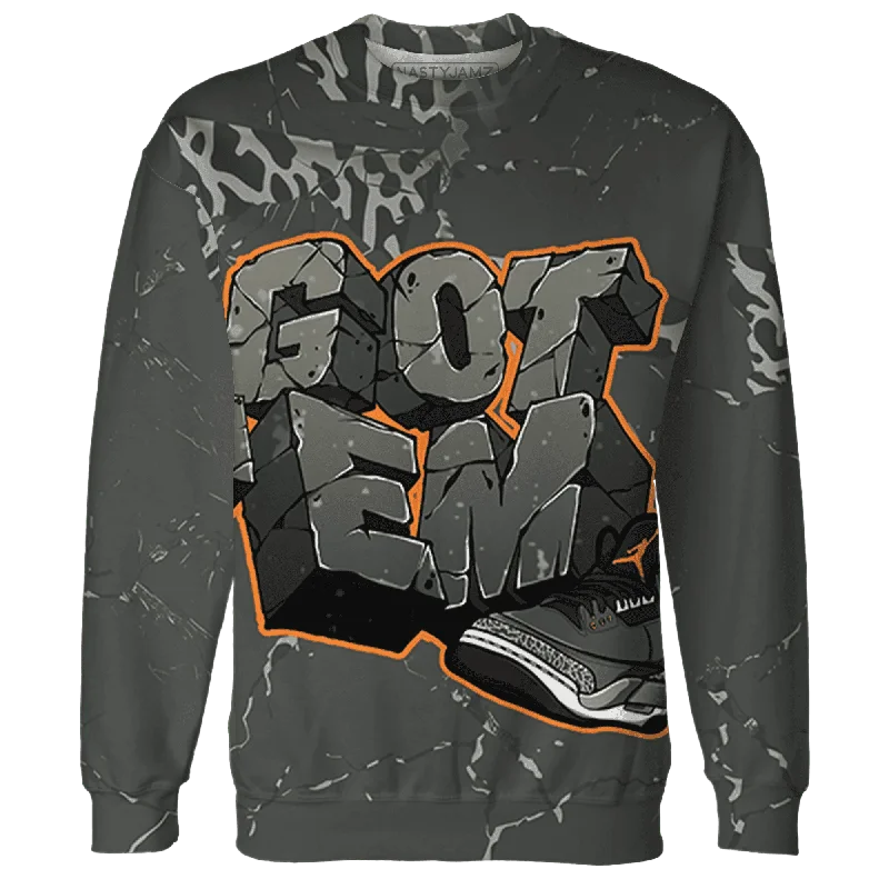 Fashion-Forward Unisex Apparel Special Offer For You NastyJamz Fear Pack 3s Sweatshirt Match Got Em All-Over Print Fashion-Forward Unisex Apparel Special Offer For You NastyJamz Fear Pack 3s Sweatshirt Match Got Em All-Over Print