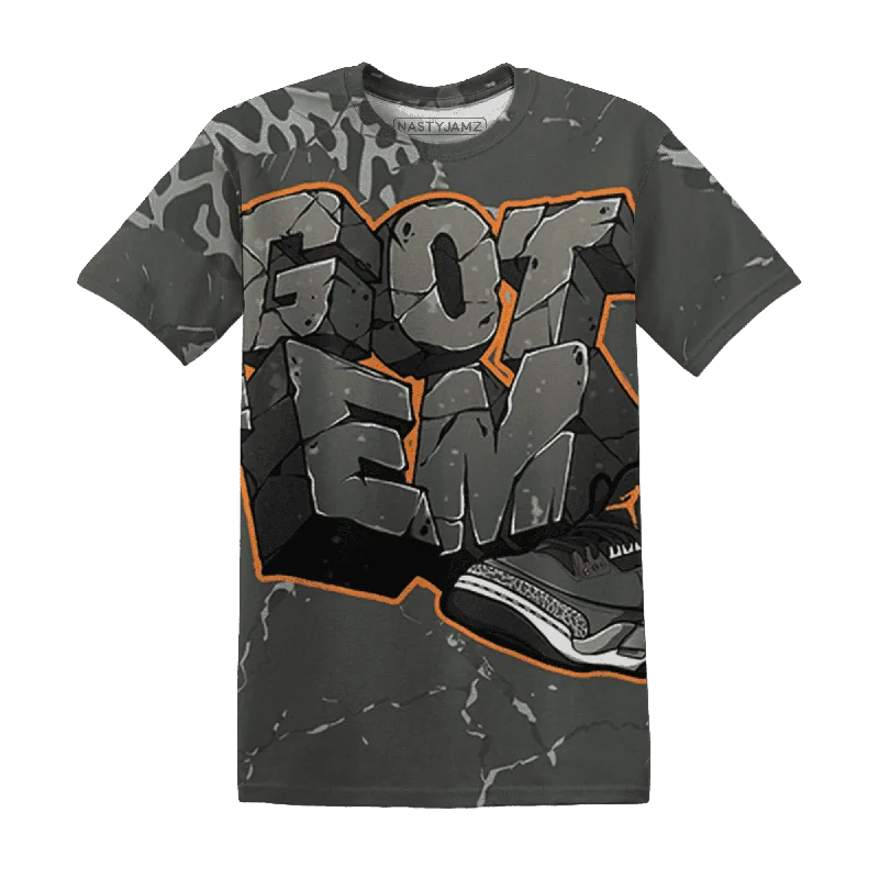 Comfortable Unisex Streetwear Seize Bargains NastyJamz Fear Pack 3s T-Shirt Match Got Em All-Over Print Comfortable Unisex Streetwear Seize Bargains NastyJamz Fear Pack 3s T-Shirt Match Got Em All-Over Print
