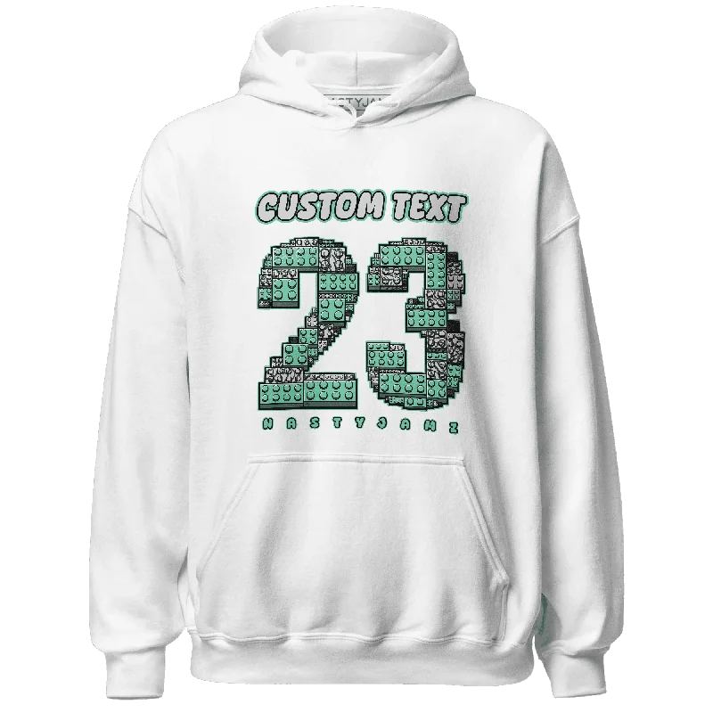 Relaxed-Fit Unisex Clothing Options Elegant Style NastyJamz Green Glow 3s Hoodie Match Number 23 Custom Text