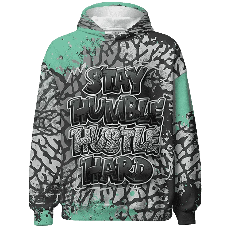Modern Unisex Clothing For Any Occasion Holiday Attire Sale NastyJamz Green Glow 3s Hoodie Match Stay Humble Hustle Hard All-Over Print Modern Unisex Clothing For Any Occasion Holiday Attire Sale NastyJamz Green Glow 3s Hoodie Match Stay Humble Hustle Hard All-Over Print