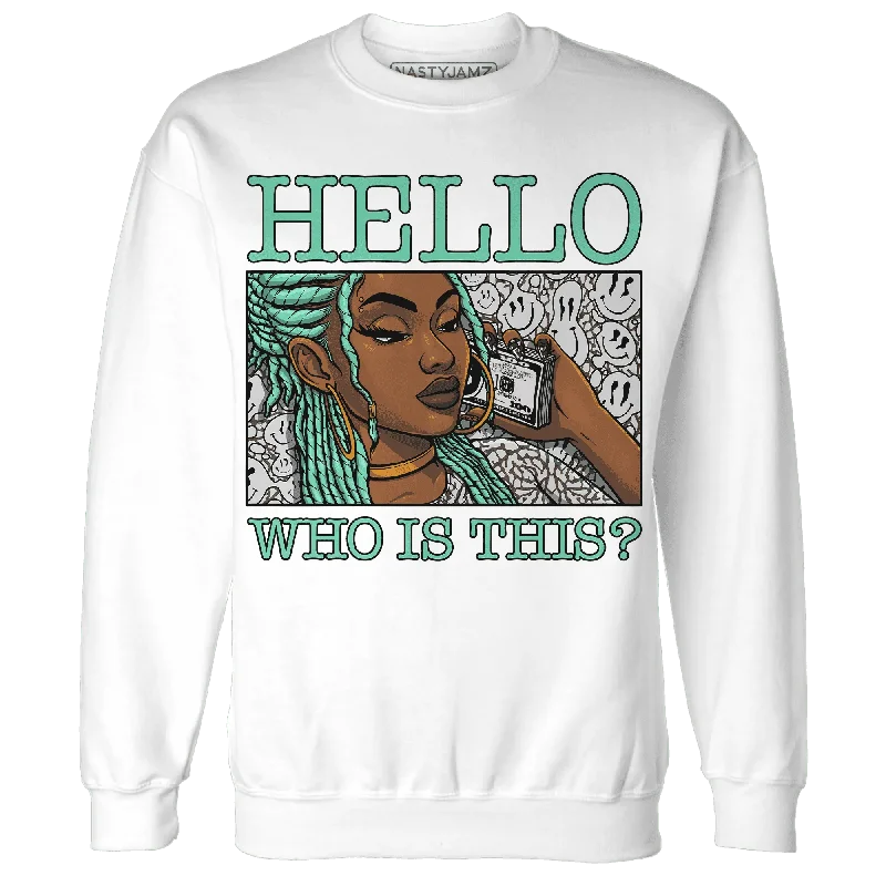 Classic And Timeless Unisex Style Special Offer NastyJamz Green Glow 3s Sweatshirt Match Hello Girl Classic And Timeless Unisex Style Special Offer NastyJamz Green Glow 3s Sweatshirt Match Hello Girl