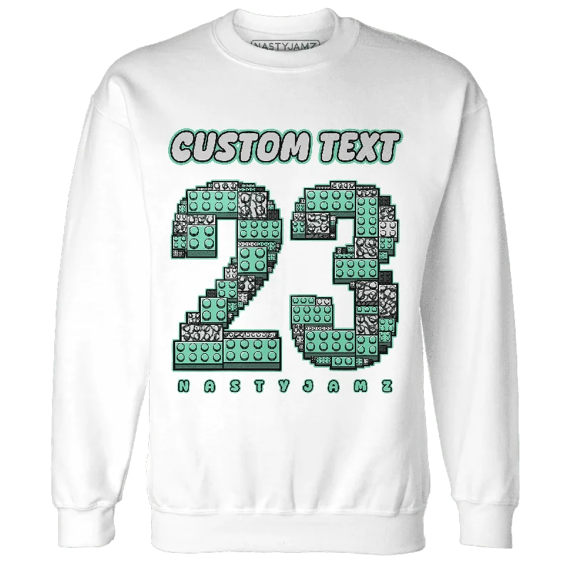 Oversized Unisex Apparel For Effortless Style Stylish Statements NastyJamz Green Glow 3s Sweatshirt Match Number 23 Custom Text Oversized Unisex Apparel For Effortless Style Stylish Statements NastyJamz Green Glow 3s Sweatshirt Match Number 23 Custom Text