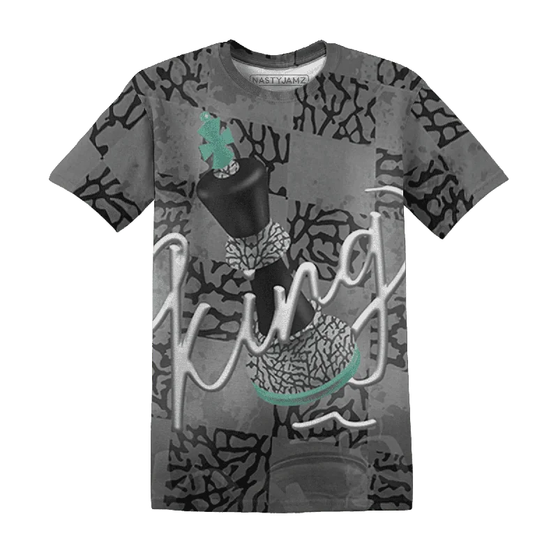 Bold And Trendy Gender-Neutral Outfits Comfortable Chic NastyJamz Green Glow 3s T-Shirt Match Black King All-Over Print Bold And Trendy Gender-Neutral Outfits Comfortable Chic NastyJamz Green Glow 3s T-Shirt Match Black King All-Over Print