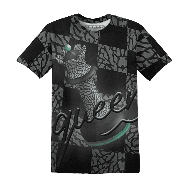Oversized Unisex Apparel For Effortless Style Huge Markdowns NastyJamz Green Glow 3s T-Shirt Match Black Queen All-Over Print Oversized Unisex Apparel For Effortless Style Huge Markdowns NastyJamz Green Glow 3s T-Shirt Match Black Queen All-Over Print