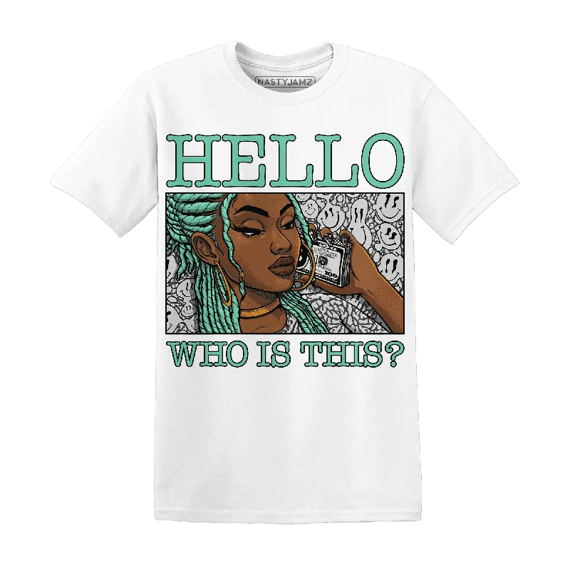 Minimalist Unisex Wardrobe Must-Haves Discount Extravaganza NastyJamz Green Glow 3s T-Shirt Match Hello Girl Minimalist Unisex Wardrobe Must-Haves Discount Extravaganza NastyJamz Green Glow 3s T-Shirt Match Hello Girl