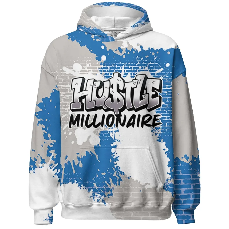 Trendy Unisex Streetwear Fashion Boutique Styles NastyJamz Industrial Blue 4s Hoodie Match Hustle Millionaire All-Over Print Trendy Unisex Streetwear Fashion Boutique Styles NastyJamz Industrial Blue 4s Hoodie Match Hustle Millionaire All-Over Print