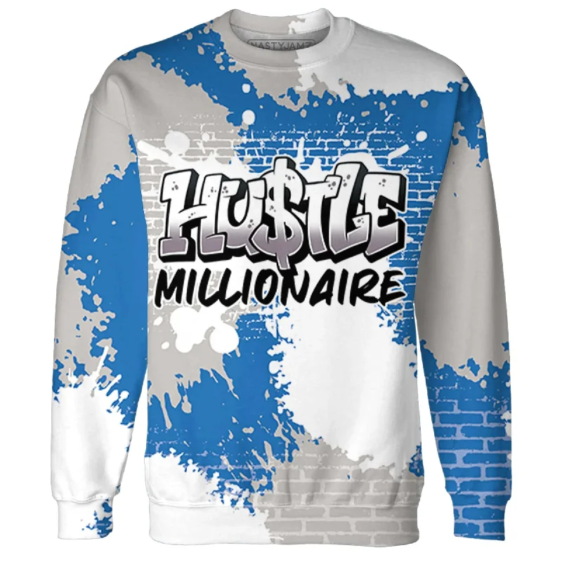 Minimalist Unisex Fashion Essentials Cool Prices NastyJamz Industrial Blue 4s Sweatshirt Match Hustle Millionaire All-Over Print Minimalist Unisex Fashion Essentials Cool Prices NastyJamz Industrial Blue 4s Sweatshirt Match Hustle Millionaire All-Over Print