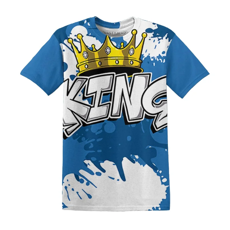 Trendy Unisex Streetwear Fashion Chic Trends Unveiled NastyJamz Industrial Blue 4s T-Shirt Match KING All-Over Print Trendy Unisex Streetwear Fashion Chic Trends Unveiled NastyJamz Industrial Blue 4s T-Shirt Match KING All-Over Print