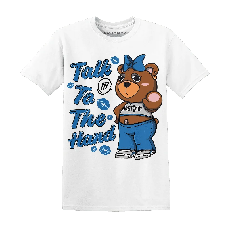 Fashion-Forward Gender-Neutral Outfit Ideas Daring Fashion Promotions NastyJamz Industrial Blue 4s T-Shirt Match Talk To The Hand BERNIE Fashion-Forward Gender-Neutral Outfit Ideas Daring Fashion Promotions NastyJamz Industrial Blue 4s T-Shirt Match Talk To The Hand BERNIE