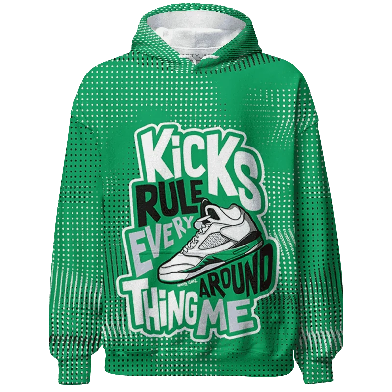 Relaxed-Fit Unisex Fashion For All-Day Comfort Elevated Casual Discounts NastyJamz Lucky Green 5s Hoodie Match Kicks Rule All-Over Print Relaxed-Fit Unisex Fashion For All-Day Comfort Elevated Casual Discounts NastyJamz Lucky Green 5s Hoodie Match Kicks Rule All-Over Print