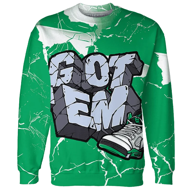 Gender-Neutral Fashion For Everyday Style Classic Elegance Sales NastyJamz Lucky Green 5s Sweatshirt Match Got Em All-Over Print Gender-Neutral Fashion For Everyday Style Classic Elegance Sales NastyJamz Lucky Green 5s Sweatshirt Match Got Em All-Over Print