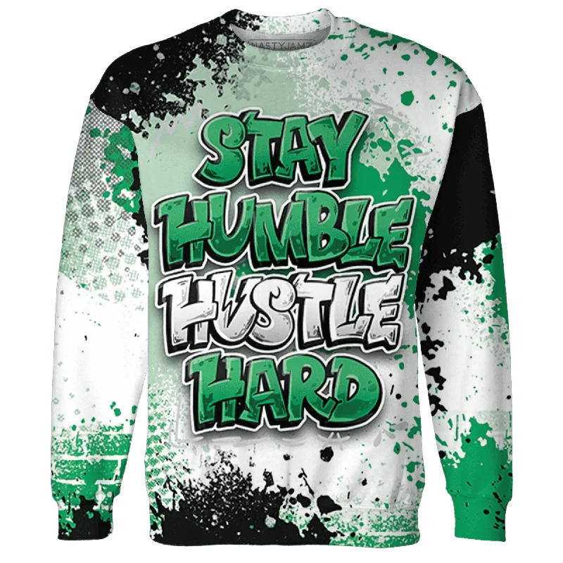 Versatile Unisex Layering Pieces Fashion Forward, Function First NastyJamz Lucky Green 5s Sweatshirt Match Stay Humble Hustle Hard All-Over Print Versatile Unisex Layering Pieces Fashion Forward, Function First NastyJamz Lucky Green 5s Sweatshirt Match Stay Humble Hustle Hard All-Over Print