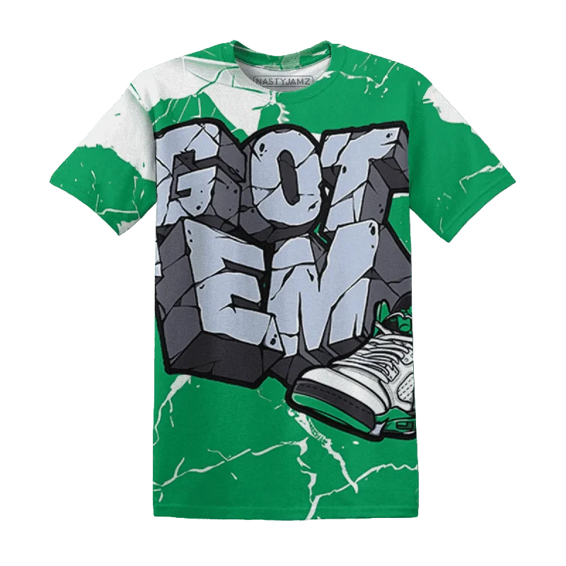 Minimalist Unisex Wardrobe Must-Haves Evening Elegance NastyJamz Lucky Green 5s T-Shirt Match Got Em All-Over Print Minimalist Unisex Wardrobe Must-Haves Evening Elegance NastyJamz Lucky Green 5s T-Shirt Match Got Em All-Over Print