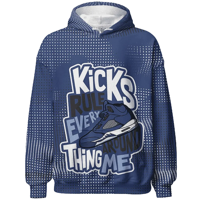 Chic And Contemporary Unisex Clothing Choices Modern Chic Discounts NastyJamz Midnight Navy 5s Hoodie Match Kicks Rule All-Over Print Chic And Contemporary Unisex Clothing Choices Modern Chic Discounts NastyJamz Midnight Navy 5s Hoodie Match Kicks Rule All-Over Print