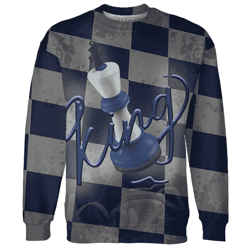 Modern Unisex Wardrobe Staples Laid-Back Fashion Offers NastyJamz Midnight Navy 5s Sweatshirt Match Black King All-Over Print Modern Unisex Wardrobe Staples Laid-Back Fashion Offers NastyJamz Midnight Navy 5s Sweatshirt Match Black King All-Over Print