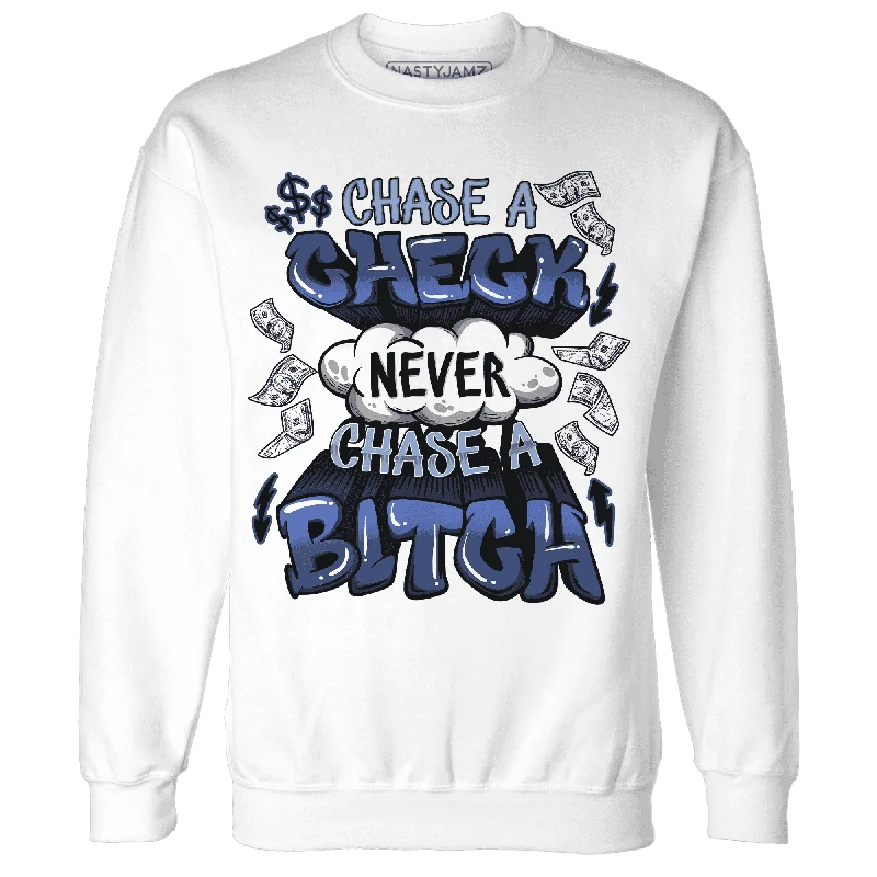 Sustainable And Ethical Unisex Clothing Relaxed Style NastyJamz Midnight Navy 5s Sweatshirt Match Chase A Check Sustainable And Ethical Unisex Clothing Relaxed Style NastyJamz Midnight Navy 5s Sweatshirt Match Chase A Check