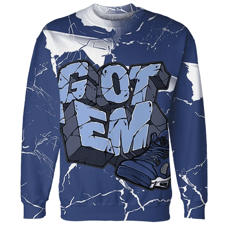 Fashion-Forward Unisex Apparel Fashion Sale NastyJamz Midnight Navy 5s Sweatshirt Match Got Em All-Over Print Fashion-Forward Unisex Apparel Fashion Sale NastyJamz Midnight Navy 5s Sweatshirt Match Got Em All-Over Print