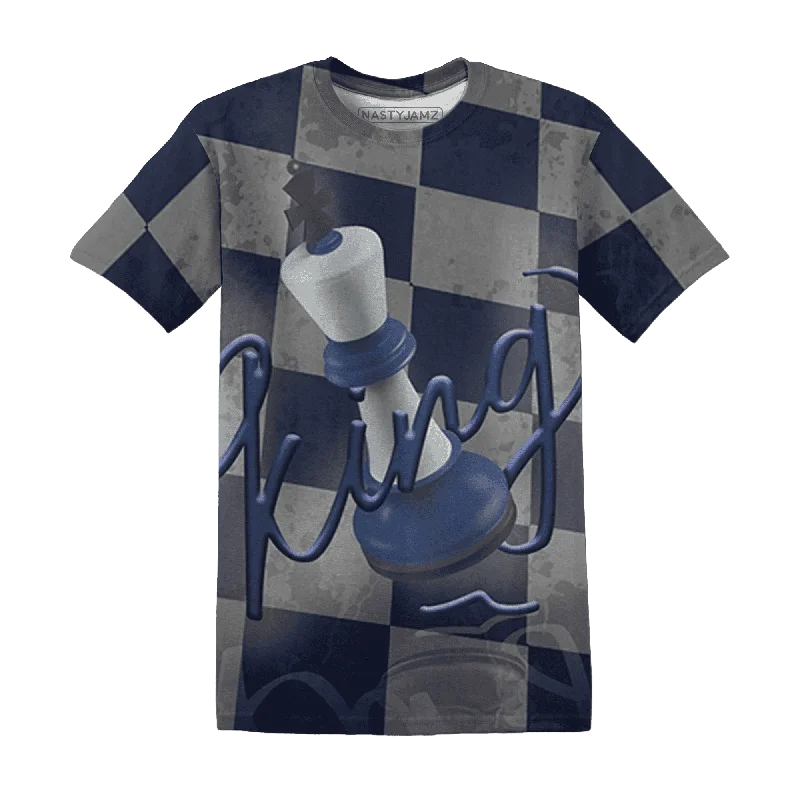 Unisex Casual Fashion Trends Huge Price Cut NastyJamz Midnight Navy 5s T-Shirt Match Black King All-Over Print Unisex Casual Fashion Trends Huge Price Cut NastyJamz Midnight Navy 5s T-Shirt Match Black King All-Over Print