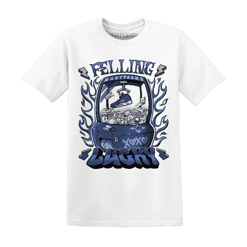 Urban Unisex Fashion Outfits Fashion Forward NastyJamz Midnight Navy 5s T-Shirt Match  Feeling Lucky