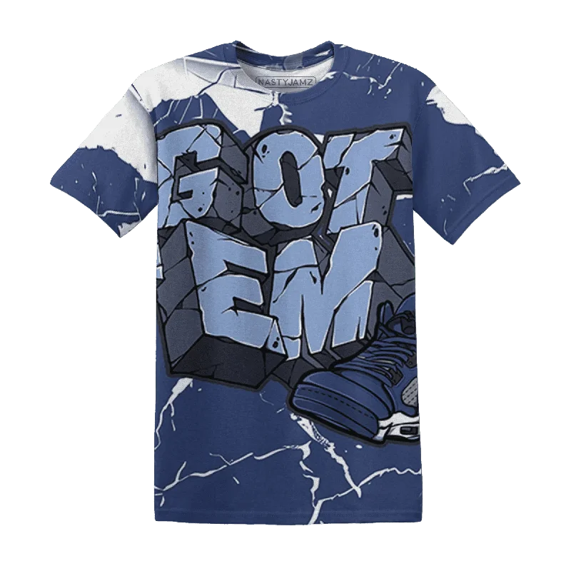 Casual And Trendy Unisex Fashion Staples Season Sale NastyJamz Midnight Navy 5s T-Shirt Match Got Em All-Over Print Casual And Trendy Unisex Fashion Staples Season Sale NastyJamz Midnight Navy 5s T-Shirt Match Got Em All-Over Print