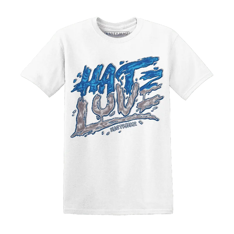 Urban Unisex Fashion Outfits Stay Ahead In Style NastyJamz Industrial Blue 4s T-Shirt Match Love Hate Urban Unisex Fashion Outfits Stay Ahead In Style NastyJamz Industrial Blue 4s T-Shirt Match Love Hate