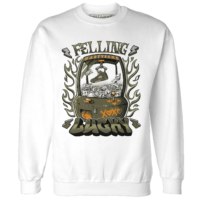 Fashion-Forward Gender-Neutral Outerwear Bold Style Discounts NastyJamz Olive 5s Sweatshirt Match Feeling Lucky Fashion-Forward Gender-Neutral Outerwear Bold Style Discounts NastyJamz Olive 5s Sweatshirt Match Feeling Lucky