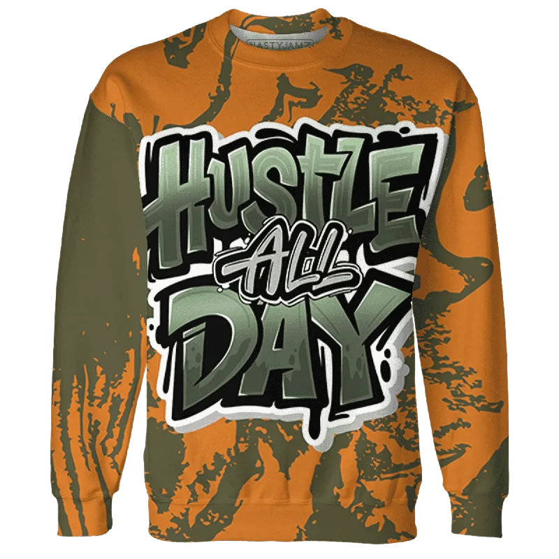 Comfortable And Stylish Unisex Outfits End Of Season Sale NastyJamz Olive 5s Sweatshirt Match Hustle All Day All-Over Print Comfortable And Stylish Unisex Outfits End Of Season Sale NastyJamz Olive 5s Sweatshirt Match Hustle All Day All-Over Print