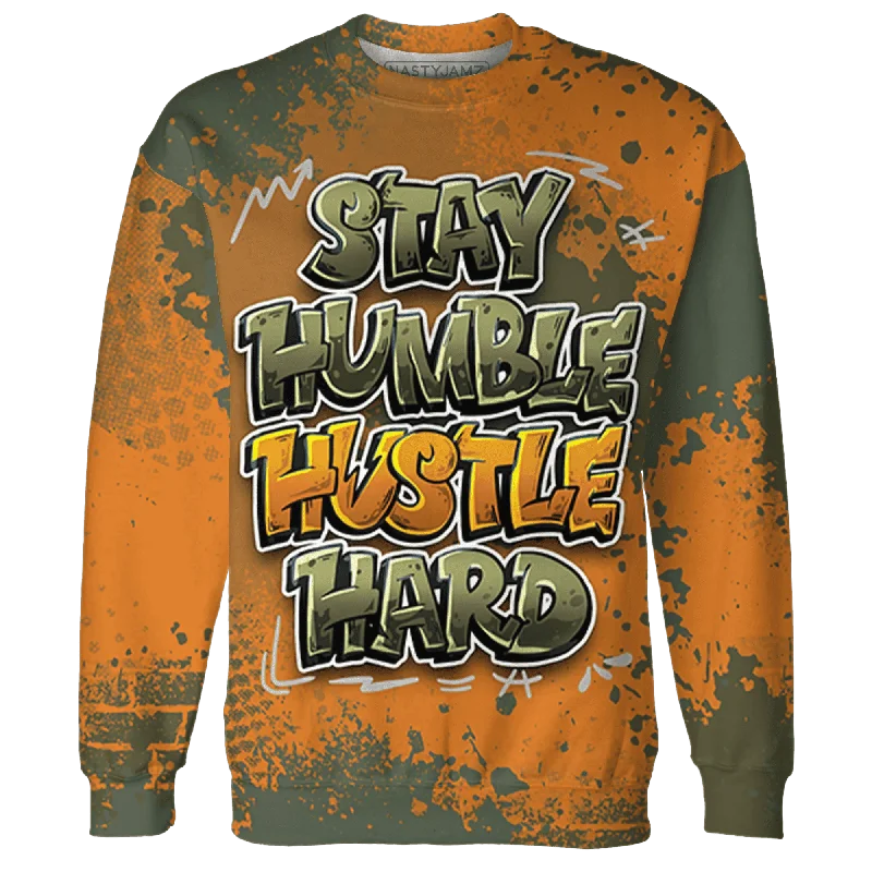 Classic And Timeless Gender-Neutral Fashion Bid Farewell To The Old Season NastyJamz Olive 5s Sweatshirt Match Stay Humble Hustle Hard All-Over Print Classic And Timeless Gender-Neutral Fashion Bid Farewell To The Old Season NastyJamz Olive 5s Sweatshirt Match Stay Humble Hustle Hard All-Over Print