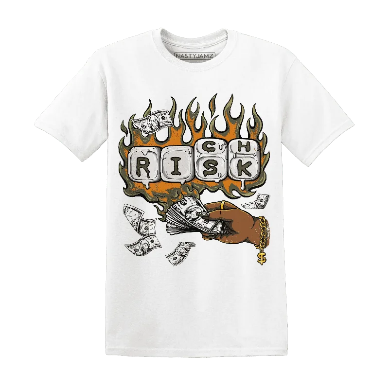 Urban-Inspired Unisex Fashion Pieces Sustainable Fashion Extravaganza NastyJamz Olive 5s T-Shirt Match Rich Or Risk Urban-Inspired Unisex Fashion Pieces Sustainable Fashion Extravaganza NastyJamz Olive 5s T-Shirt Match Rich Or Risk